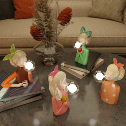 Bubble Girls lamp collection together